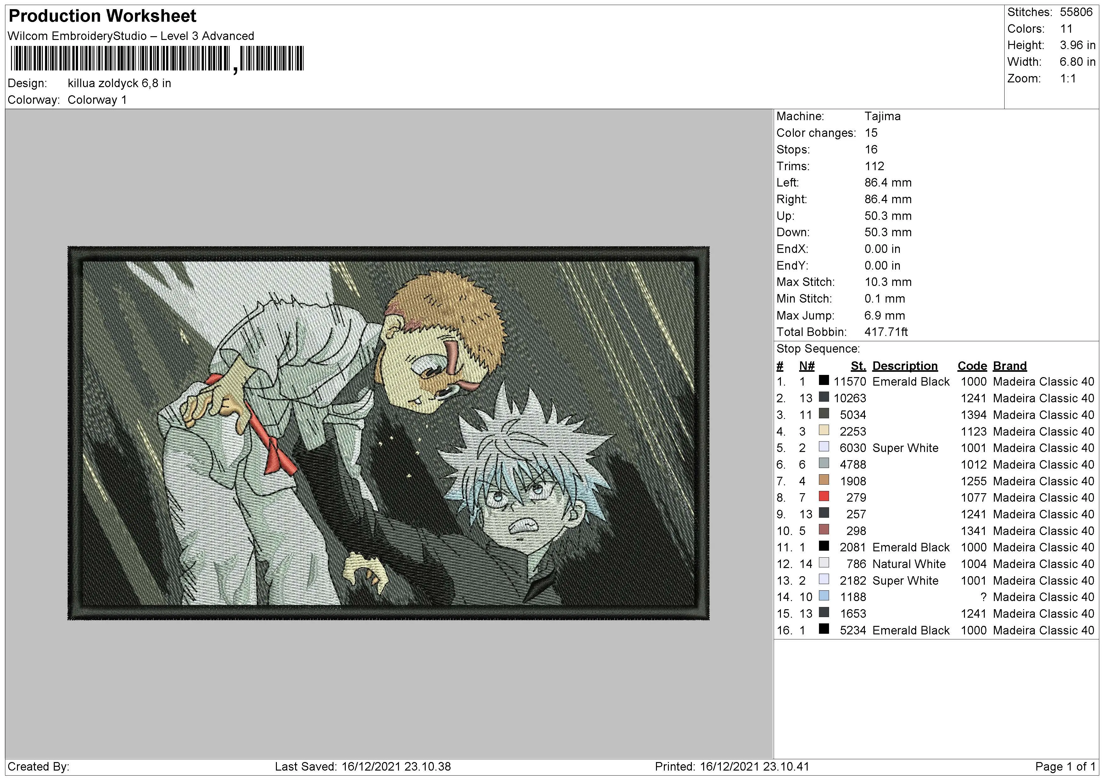 Alternative view of  Embroidered Ash and Pikachu Scene 