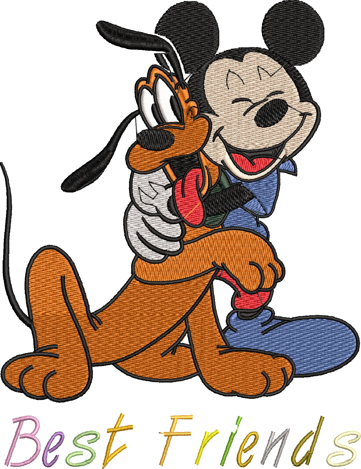 Alternative view of  Mickey and Pluto Best Friends Embroidery 