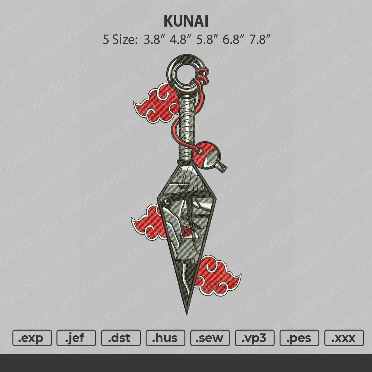 Alternative view of  Kunai Embroidery Design 