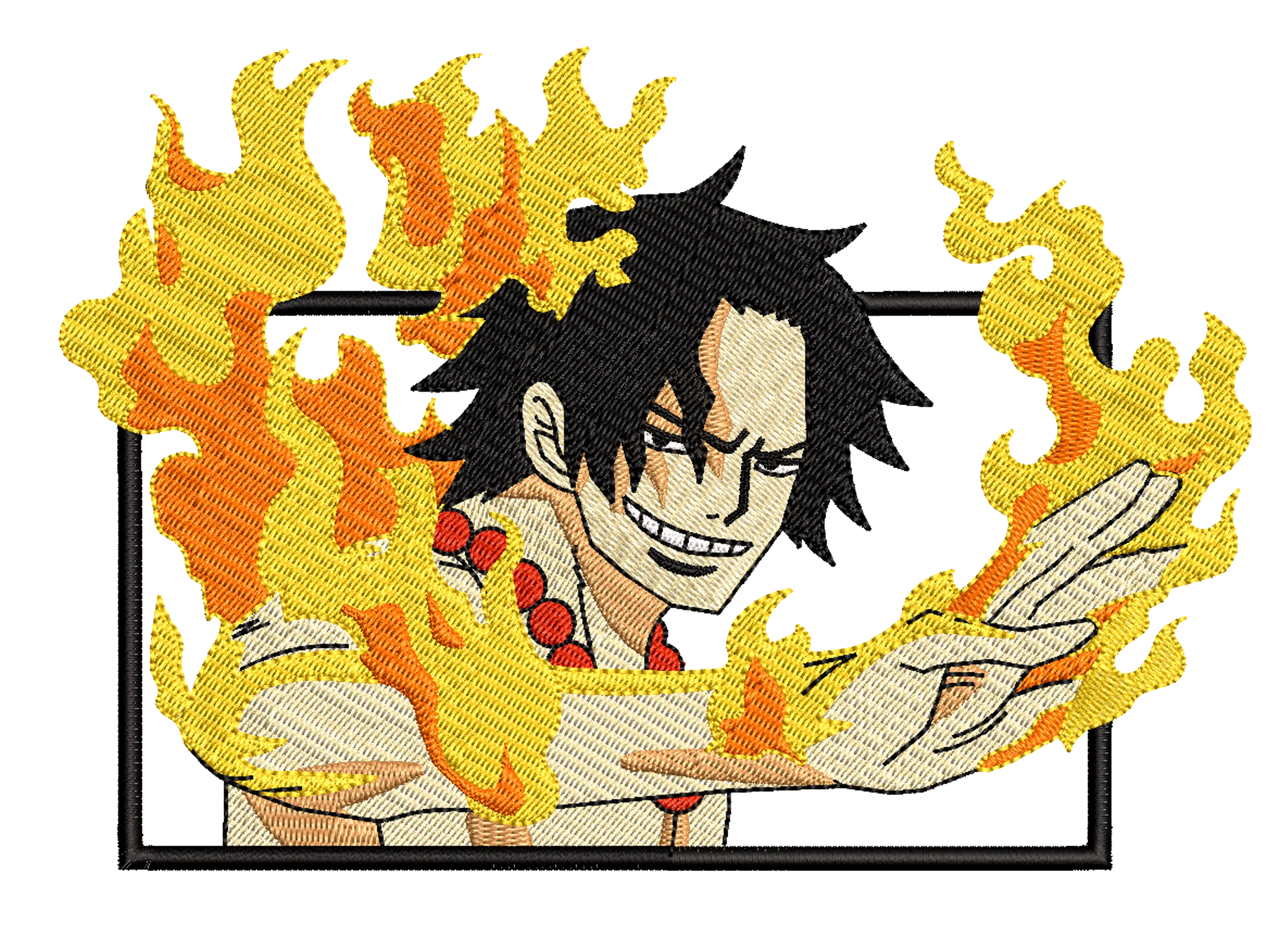 Alternative view of  Embroidered Anime Flame Warrior 