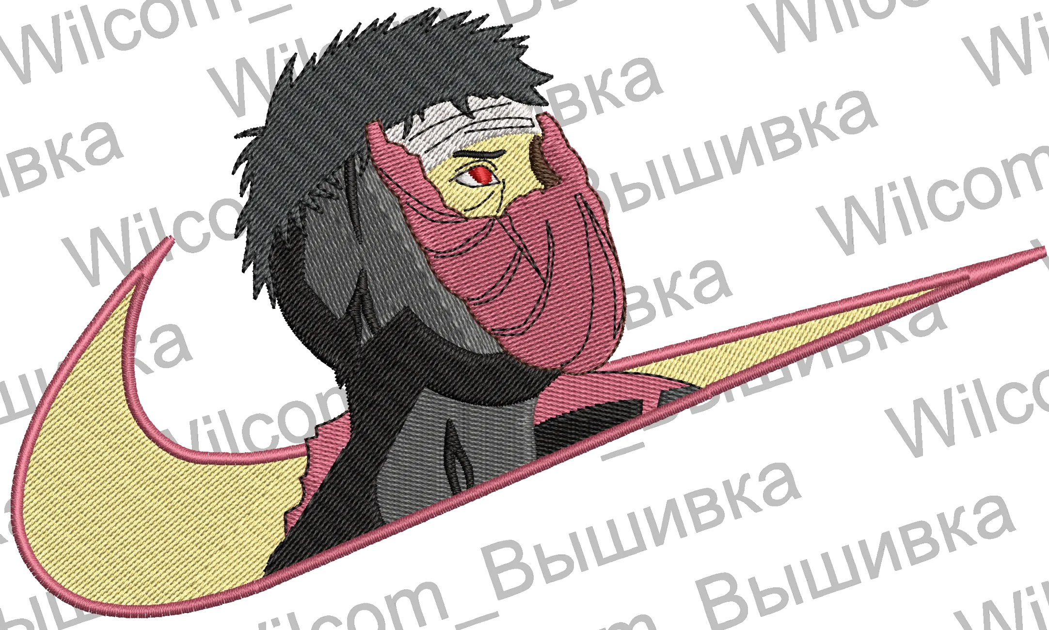 Alternative view of  Embroidered Anime Character Logo 