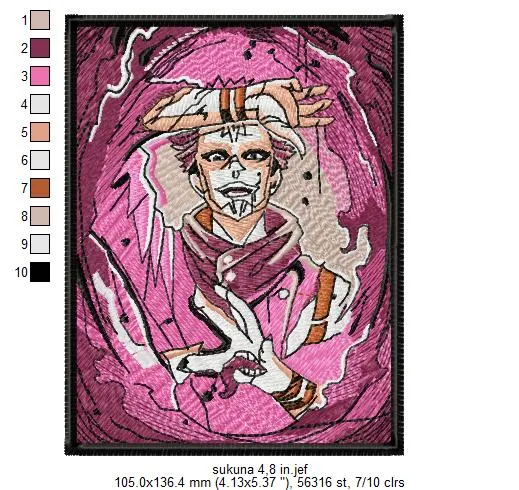 Alternative view of  Sukuna Embroidered Portrait 