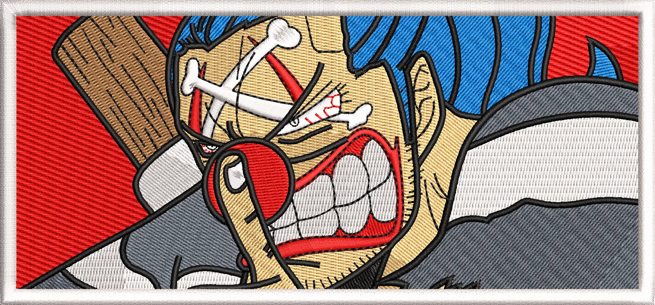 Alternative view of  Embroidered One Piece Franky Portrait 