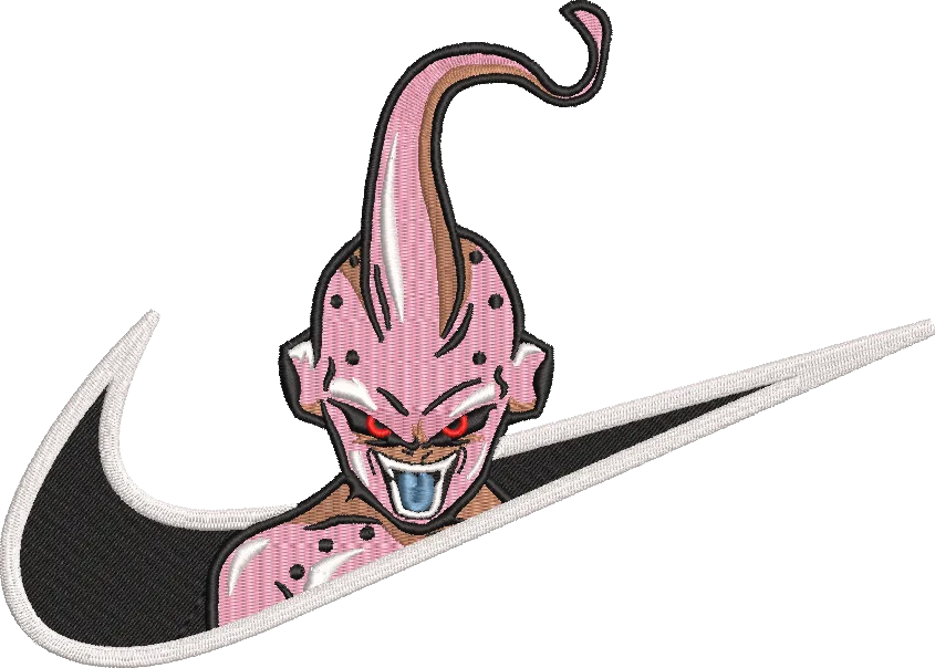 Alternative view of  Embroidered Majin Buu Nike Logo 