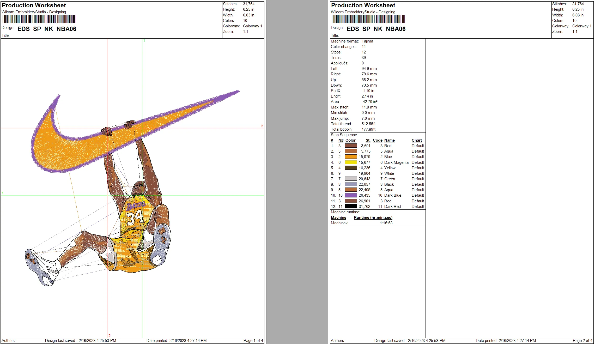 Alternative view of  Embroidered Basketball Player Jumpman Logo 