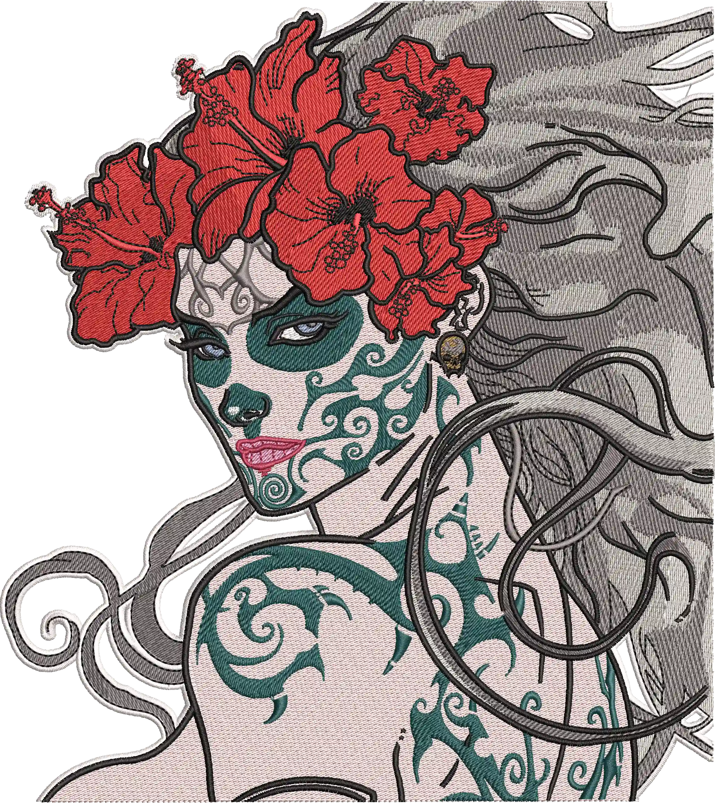 Alternative view of  Day of the Dead Embroidered Beauty 