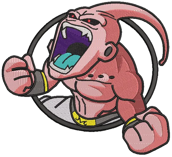 Alternative view of  Majin Buu Embroidered Portrait 