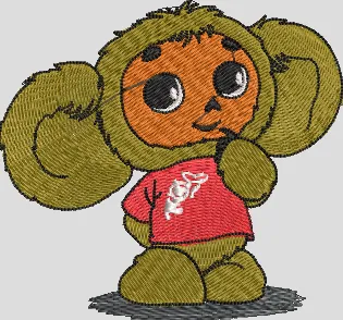 Alternative view of  Embroidered Cartoon Character Design 