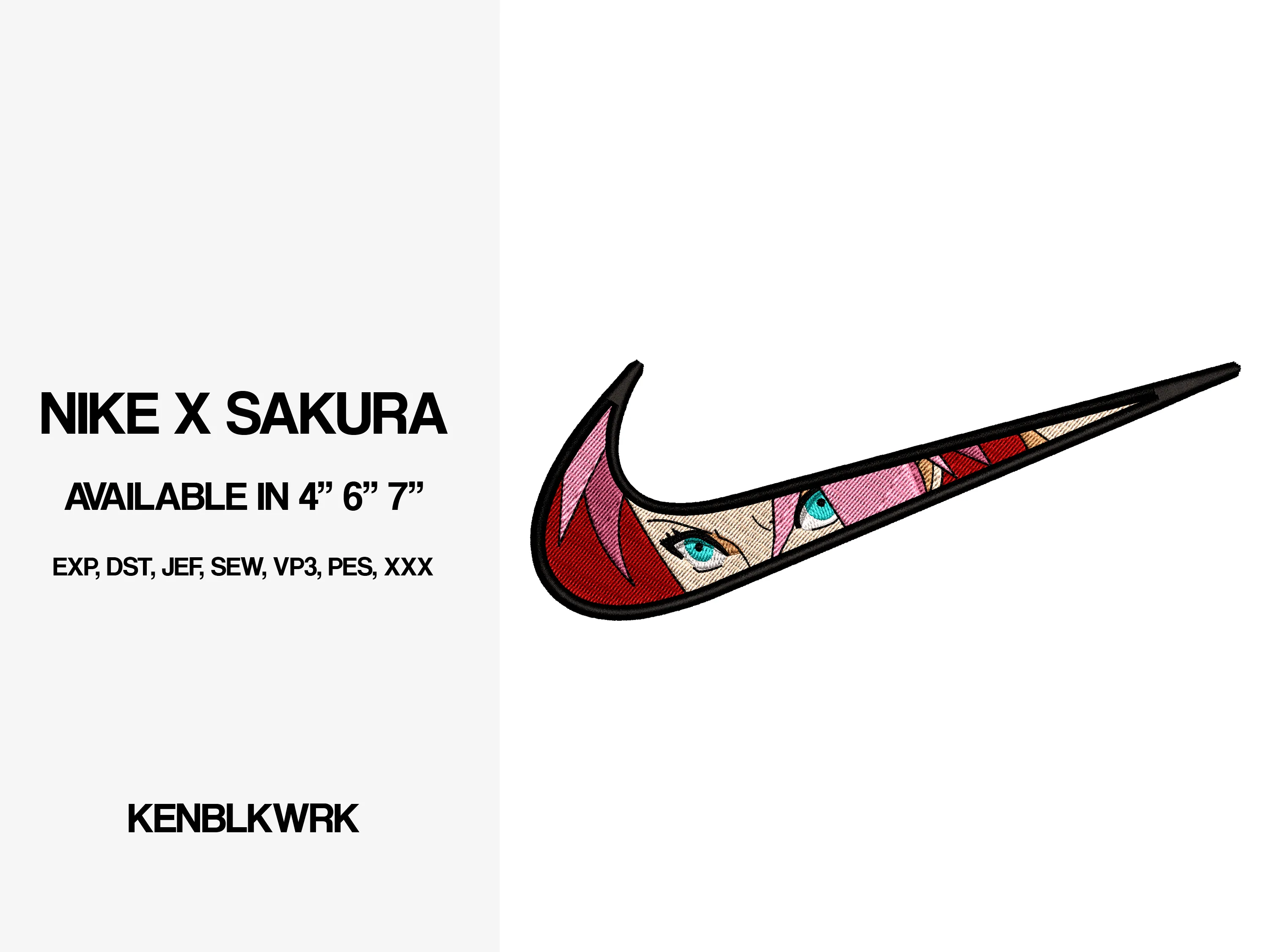 Alternative view of  Embroidered Anime-Inspired Nike Logo 