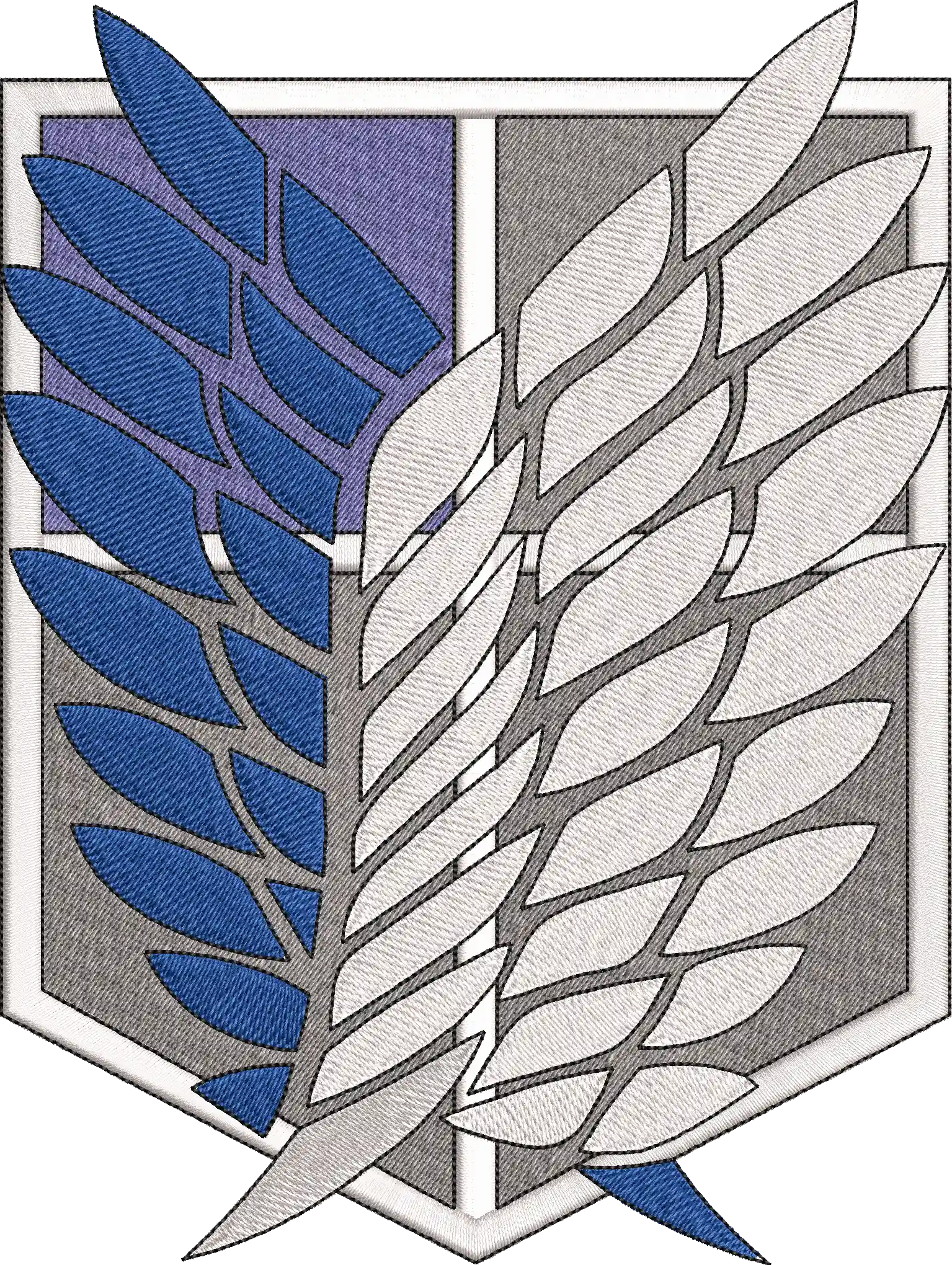 Alternative view of  Embroidered Survey Corps Wings 
