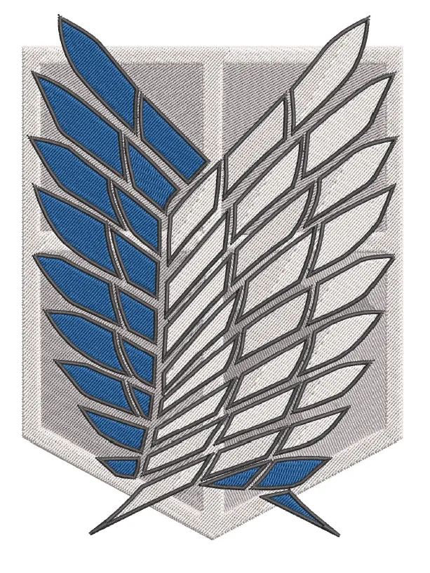 Alternative view of  Embroidered Survey Corps Wings 