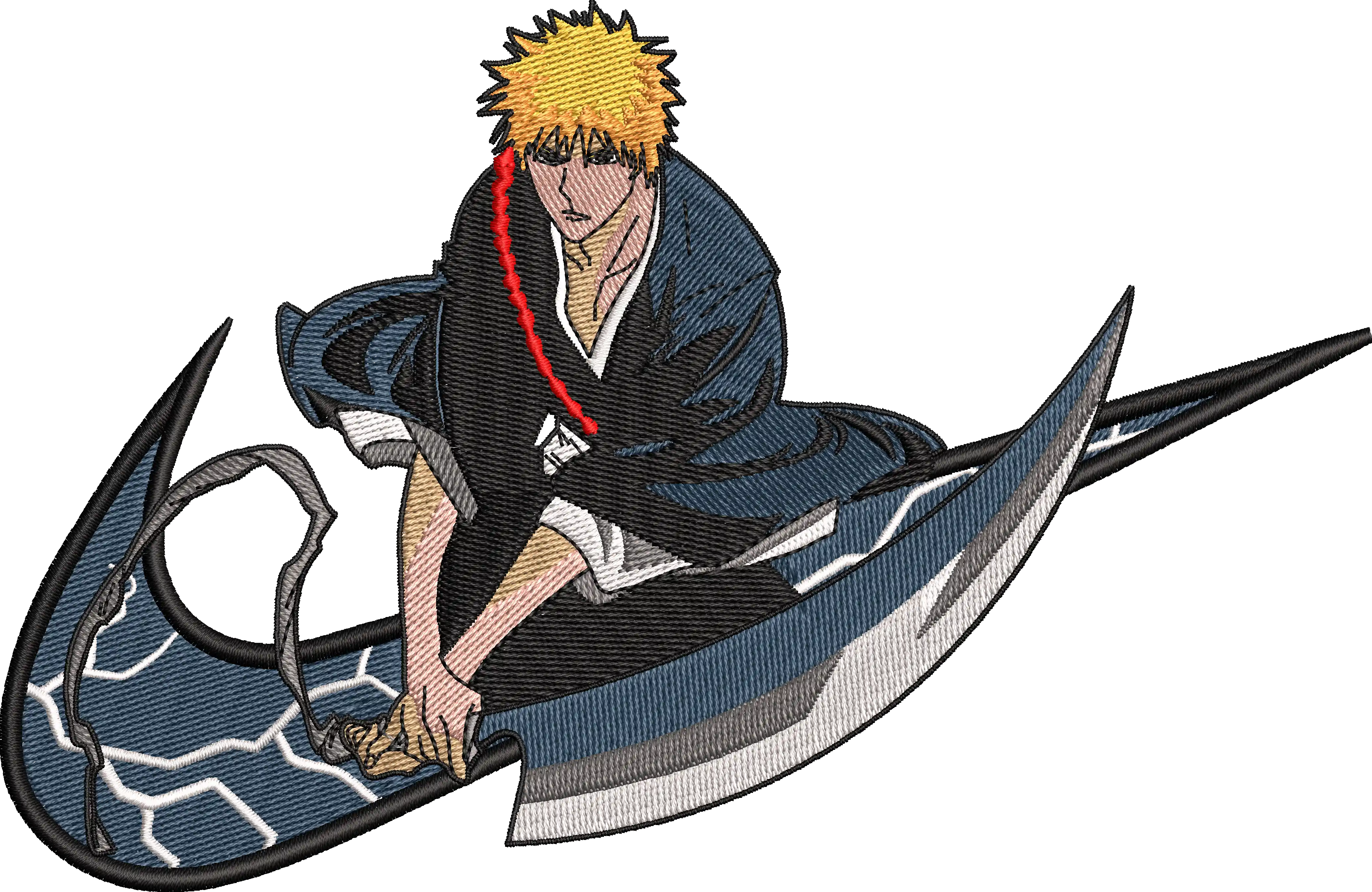 Alternative view of  Ichigo's Zanpakuto Embroidery Design 