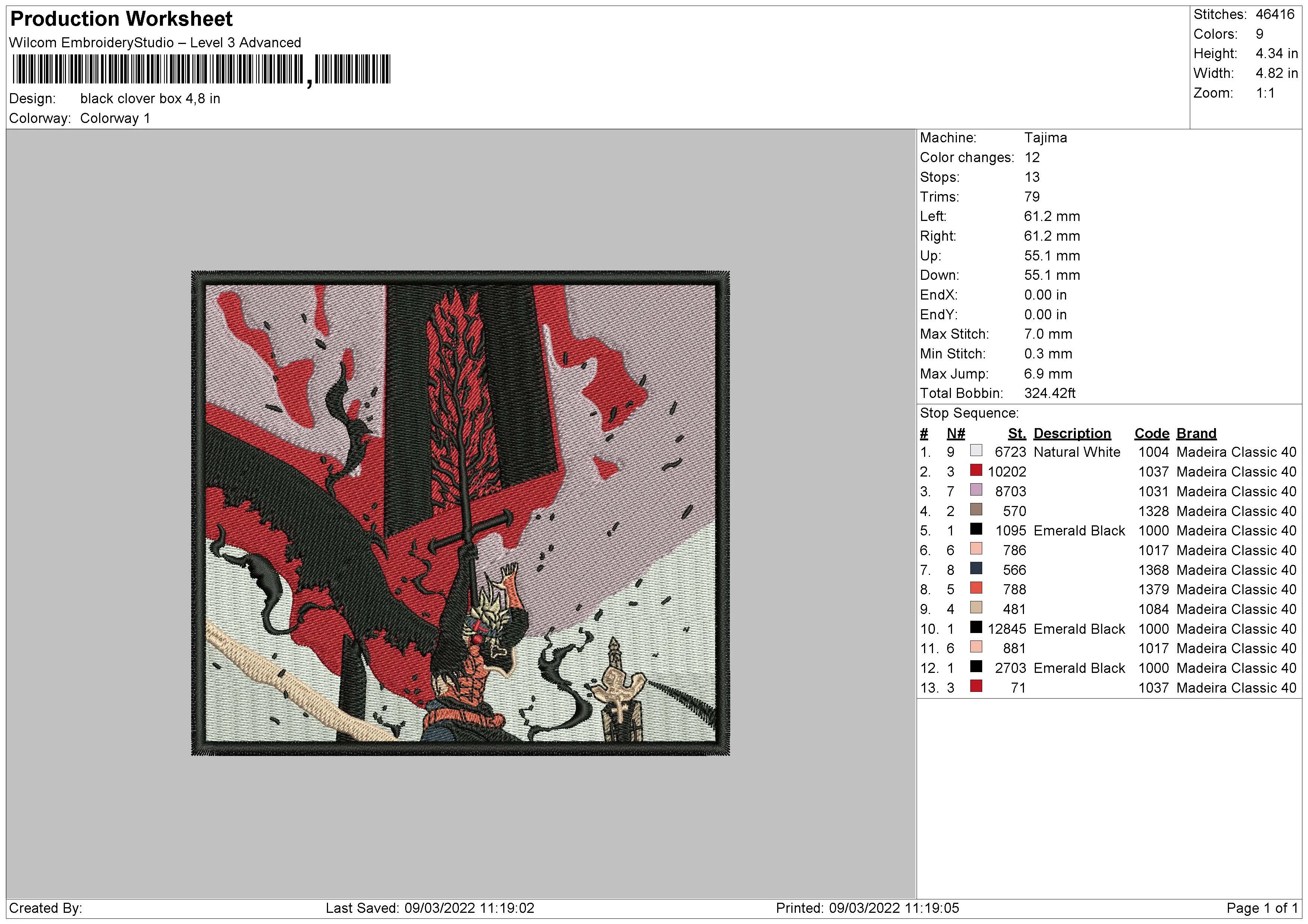 Alternative view of  Embroidered Attack on Titan Hoodie Design 