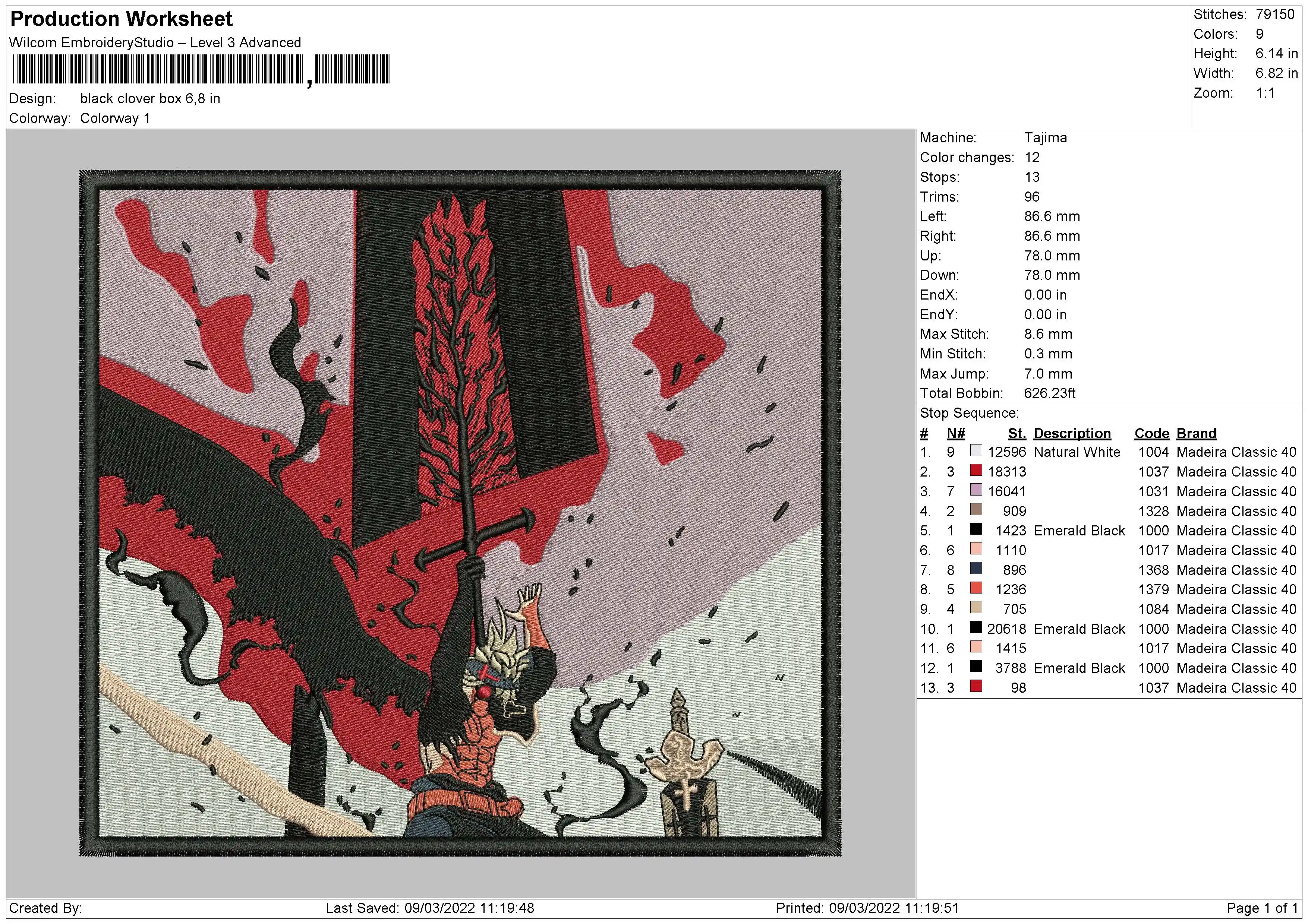 Alternative view of  Embroidered Attack on Titan Hoodie Design 