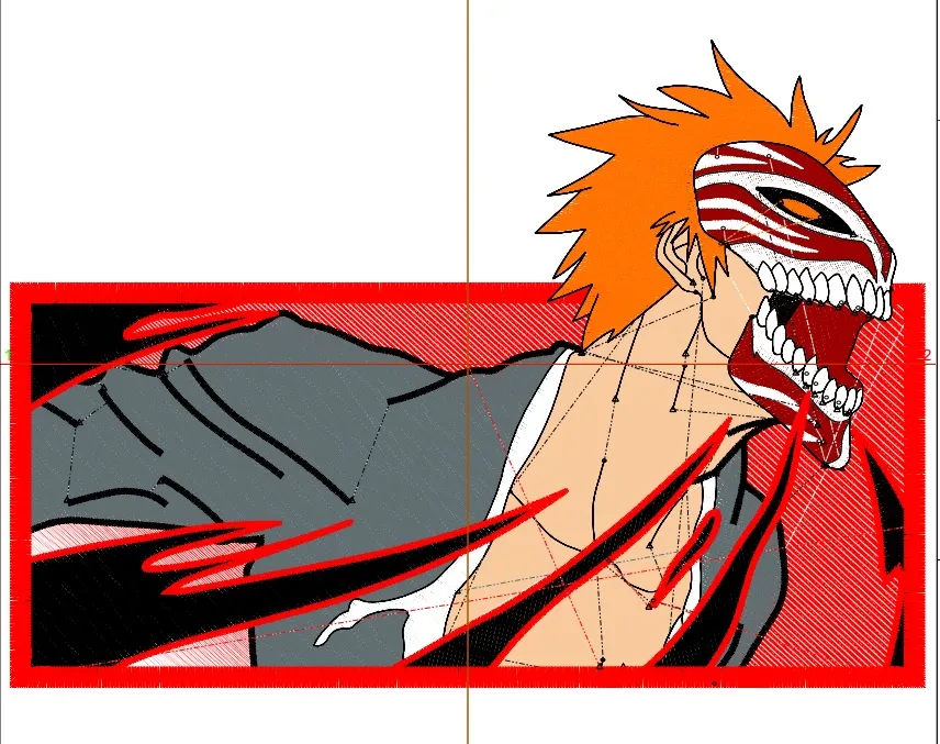 Alternative view of  Embroidered Ichigo Kurosaki Mask 