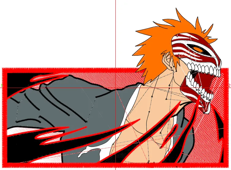 Alternative view of  Embroidered Ichigo Kurosaki Mask 