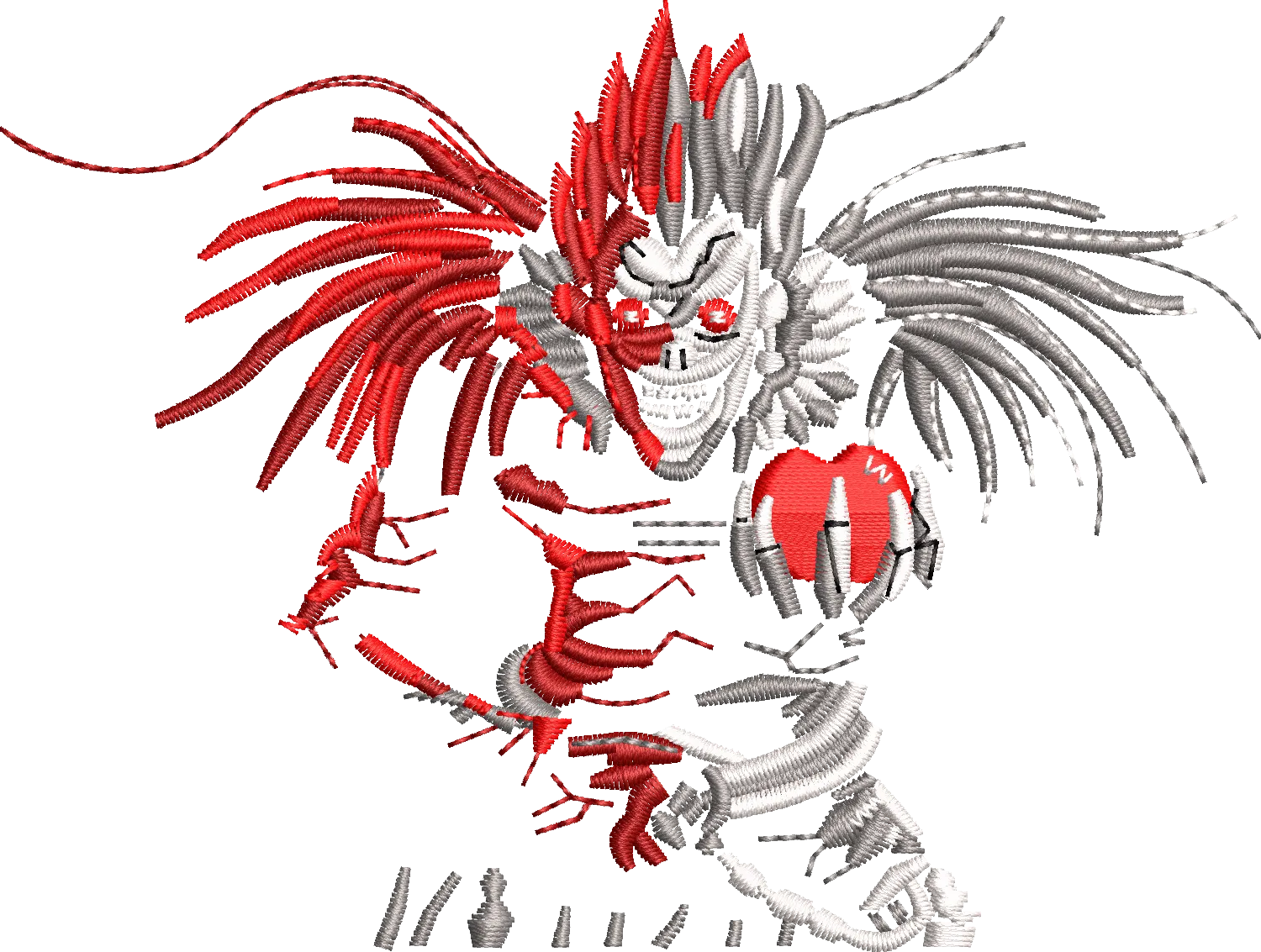 Alternative view of  Embroidered Reaper from Soul Eater 