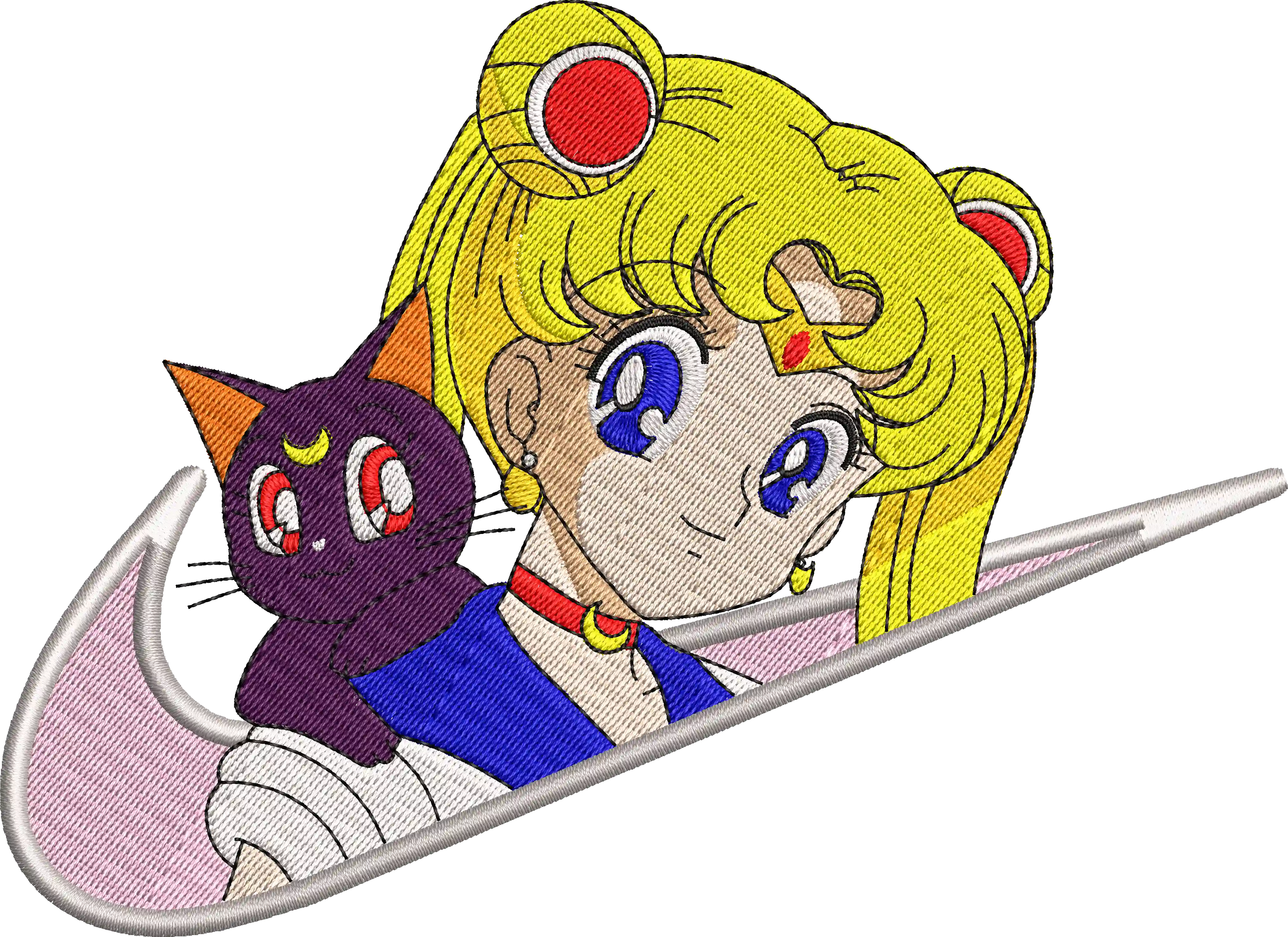 Alternative view of  Embroidered Sailor Moon Nike Logo 