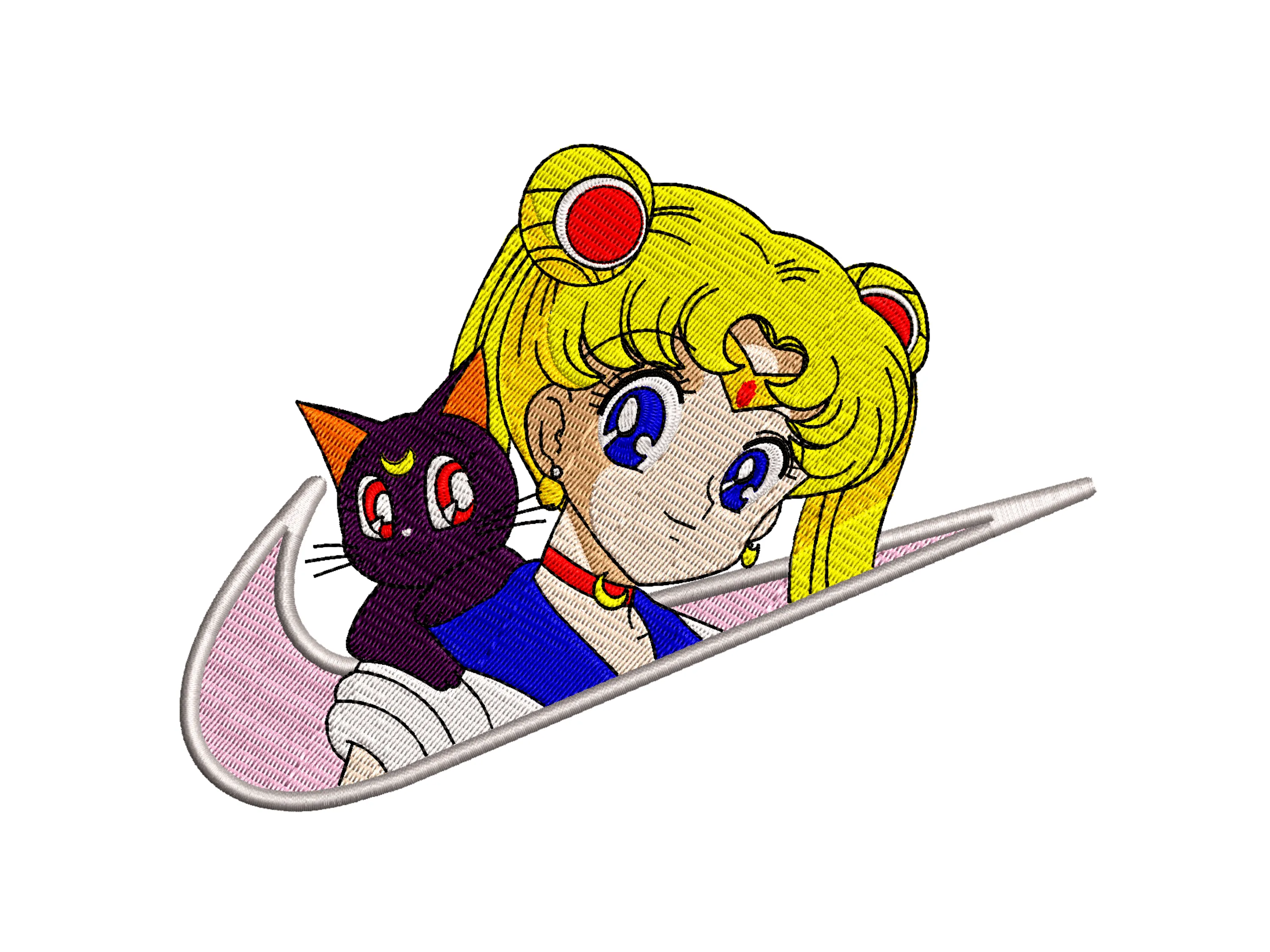 Alternative view of  Embroidered Sailor Moon Nike Logo 