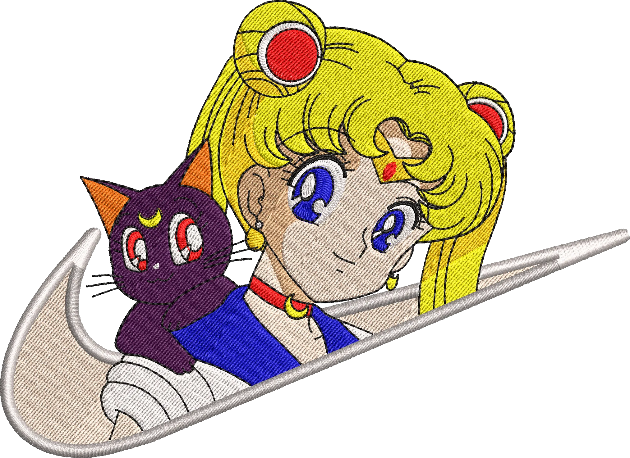 Alternative view of  Embroidered Sailor Moon Nike Logo 