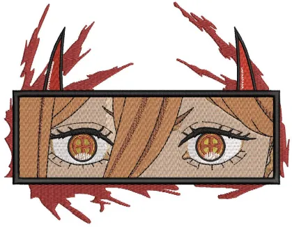 Alternative view of  Demonic Eyes Embroidery Design 