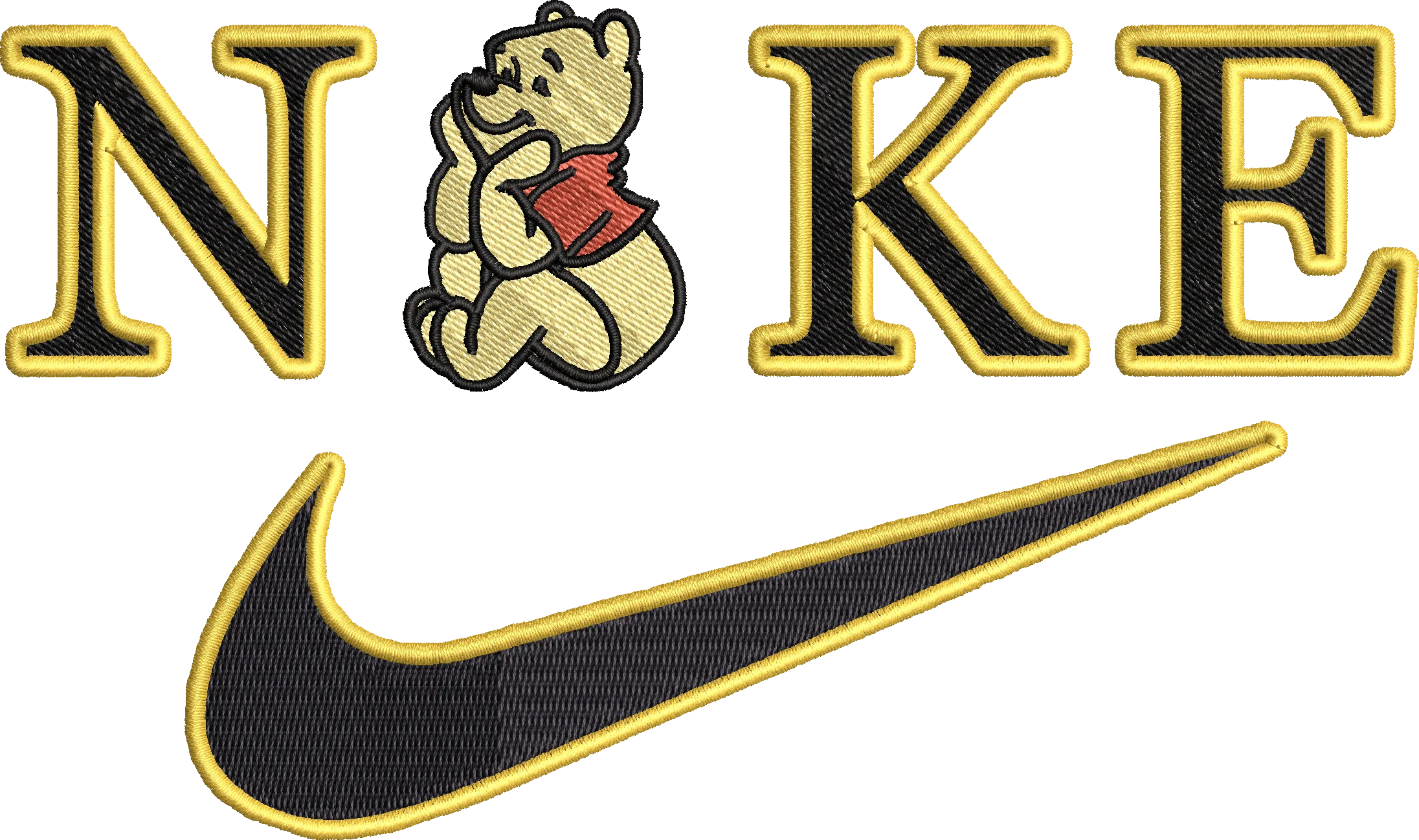 Alternative view of  Embroidered Nike Bear Logo Design 