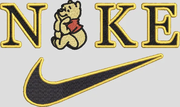 Alternative view of  Embroidered Nike Bear Logo Design 