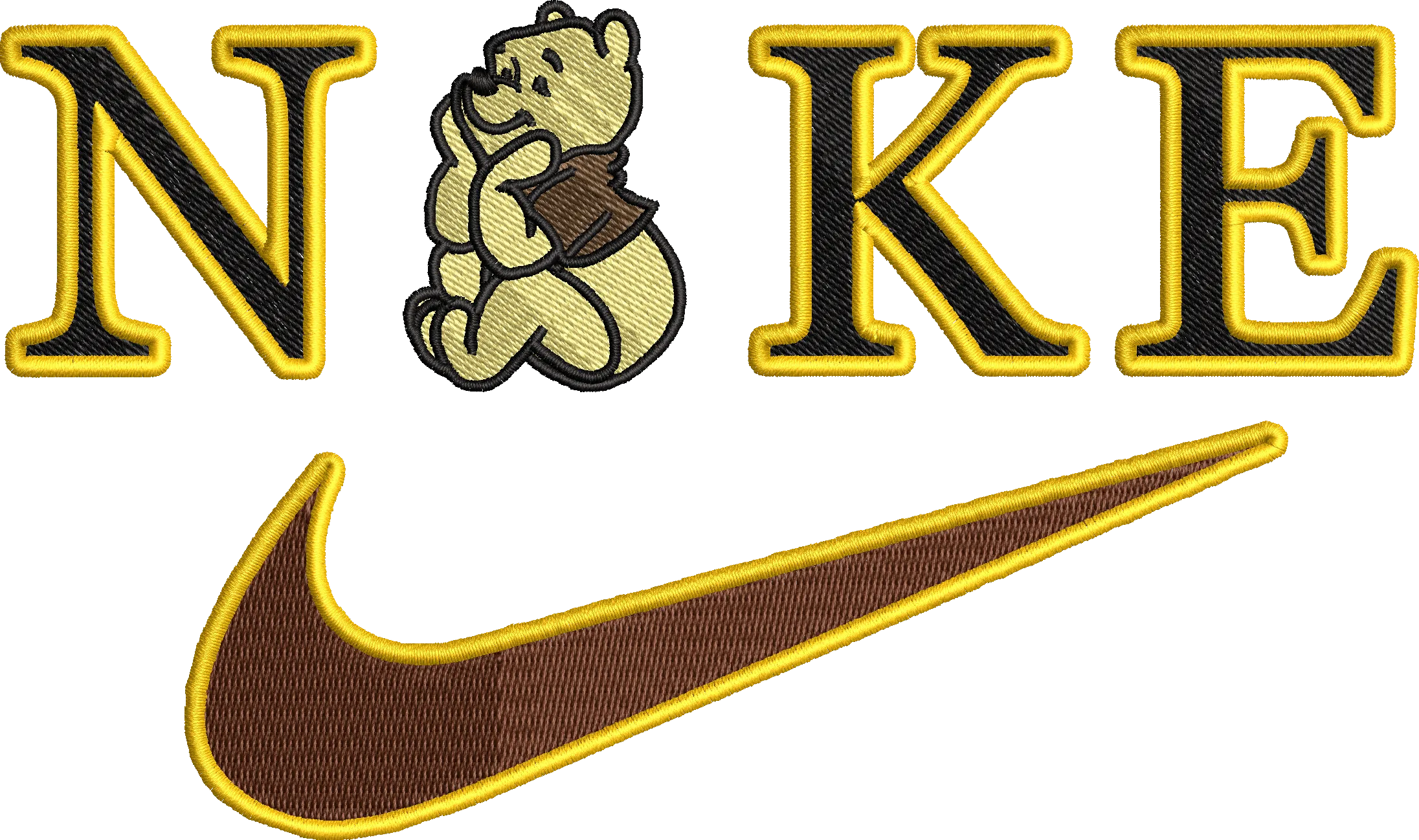 Alternative view of  Embroidered Nike Bear Logo Design 