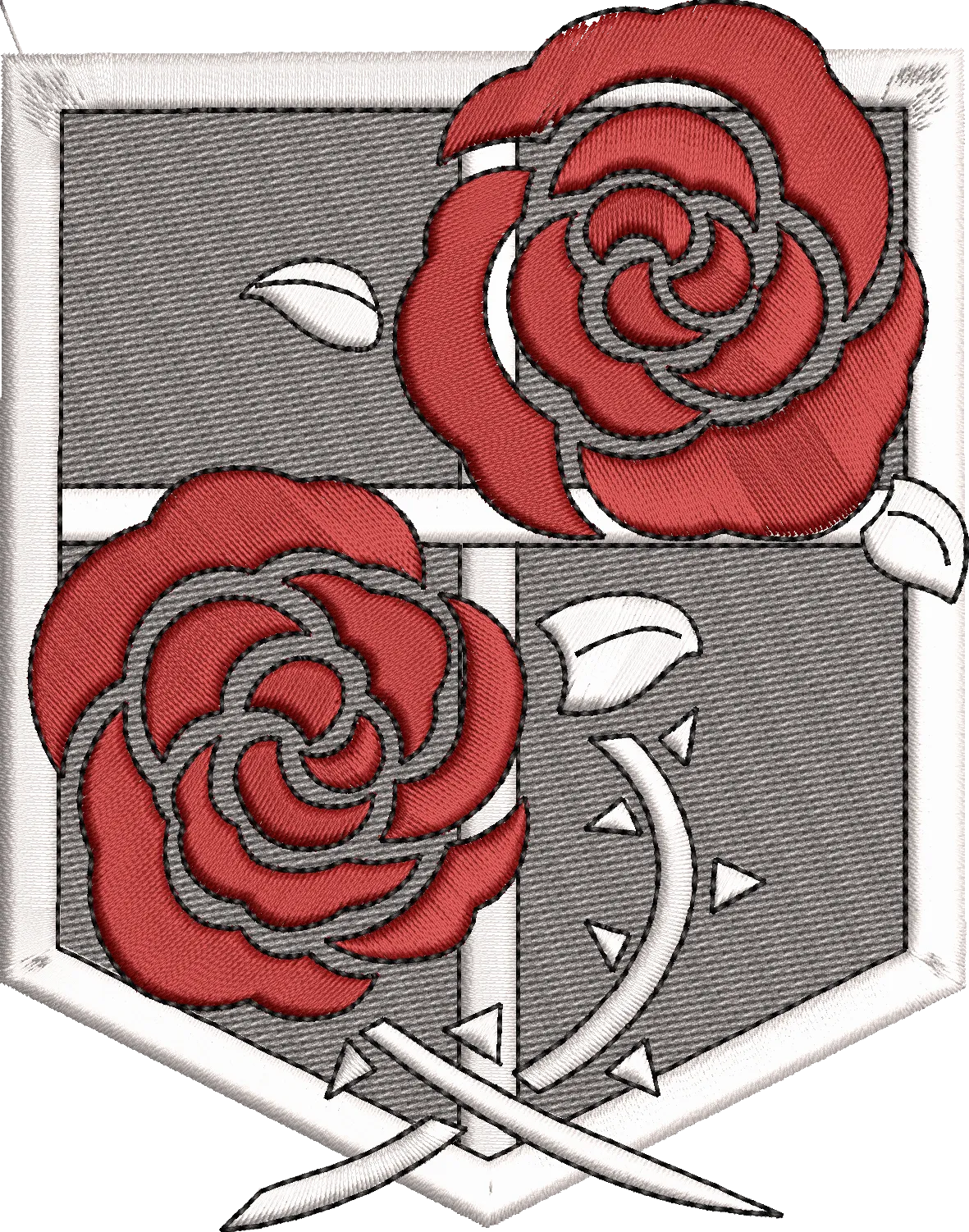 Alternative view of  Attack on Titan Embroidered Crest 