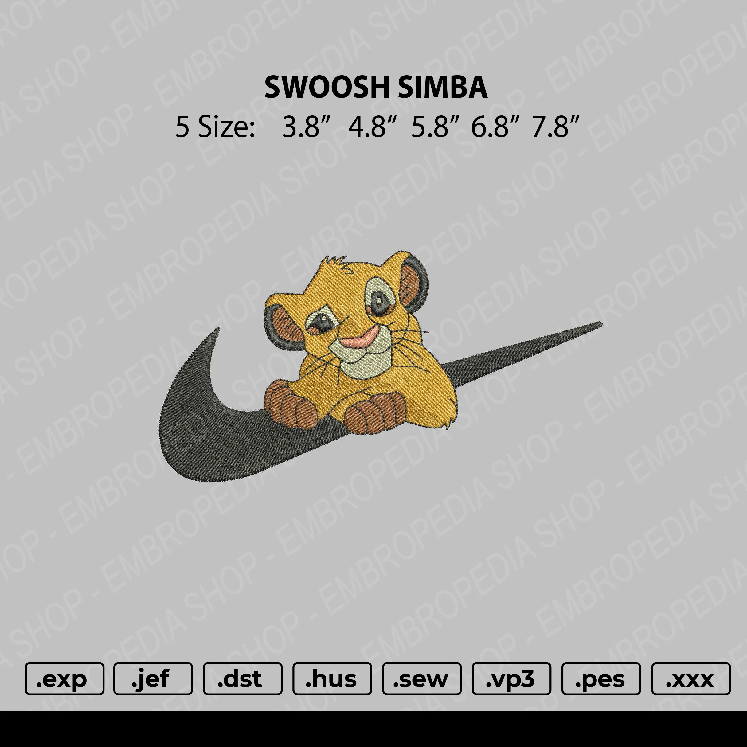 Alternative view of  Simba Nike Logo Embroidery 
