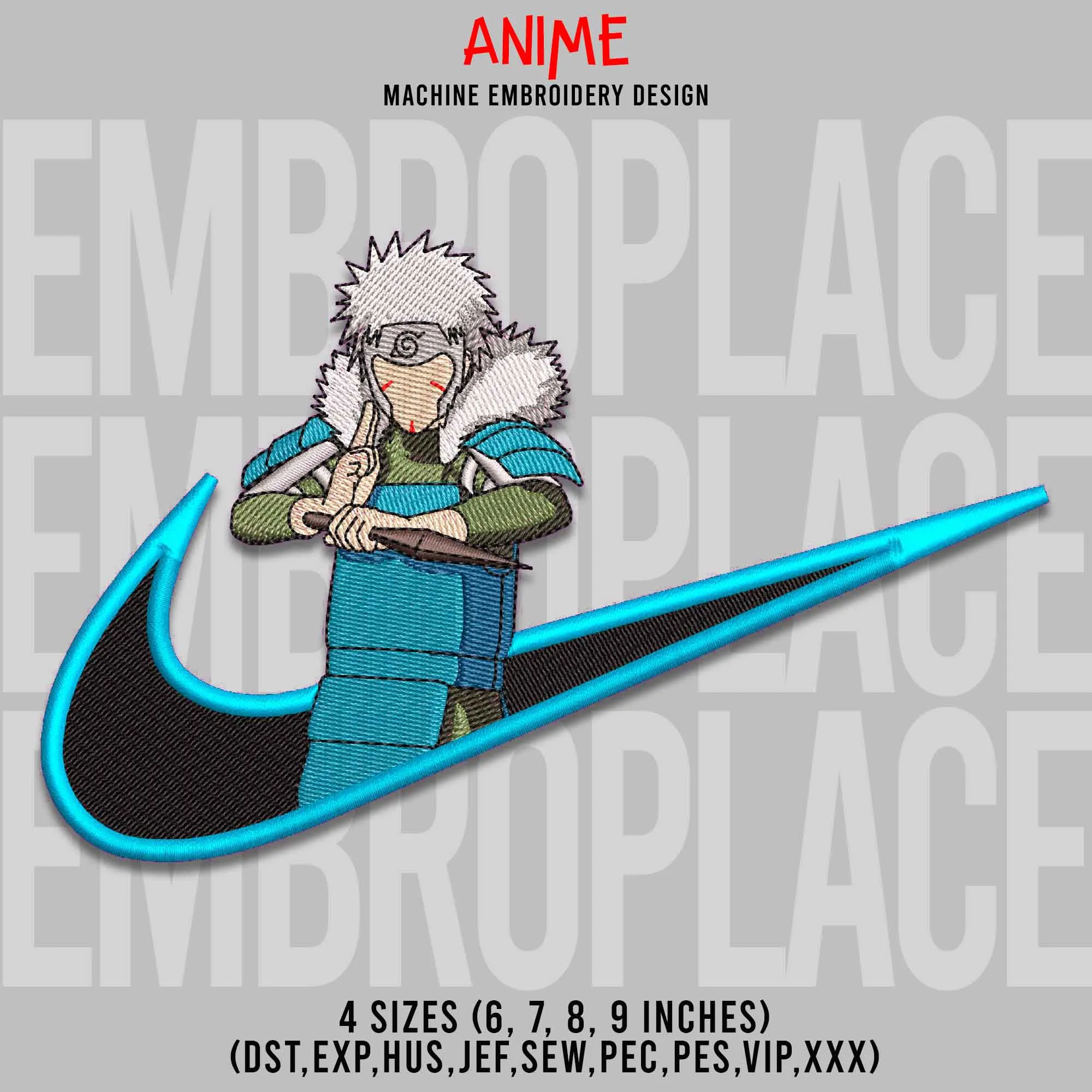 Alternative view of  Embroidered Naruto with Nike Swoosh 