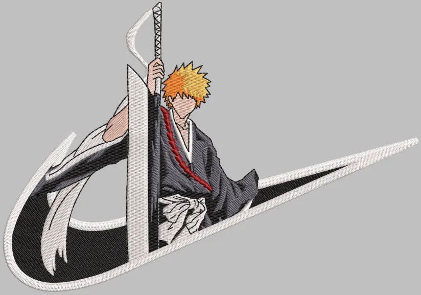 Alternative view of  Embroidered Ichigo Kurosaki Nike Logo 