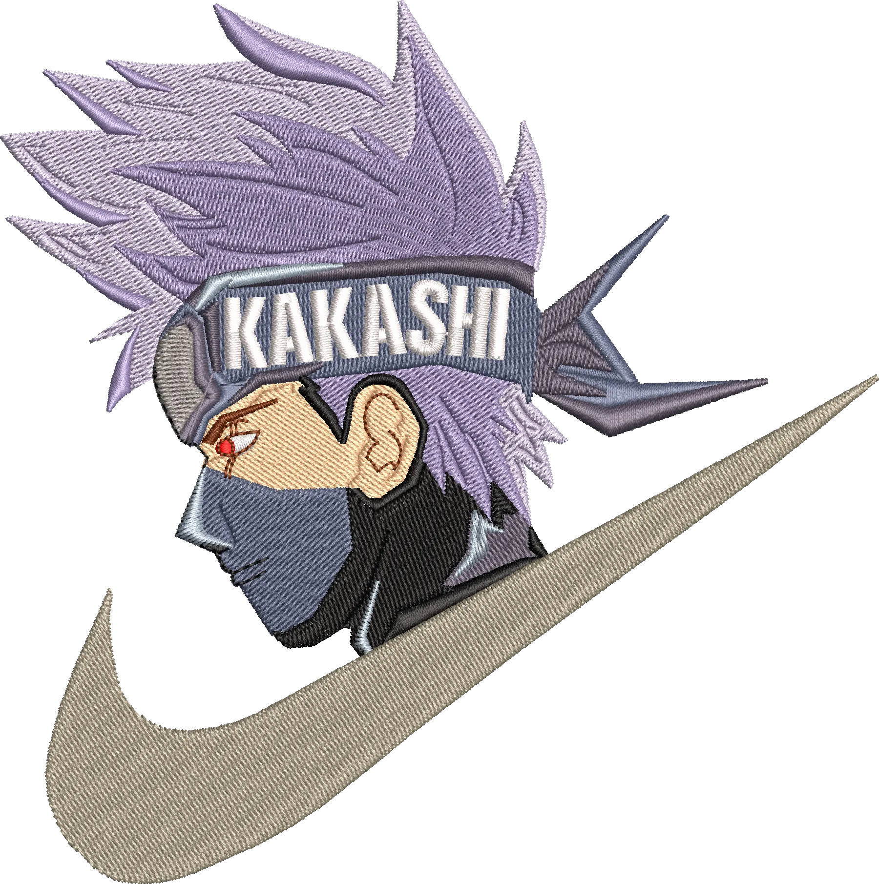 Alternative view of  Kakashi Hatake Embroidered Portrait 