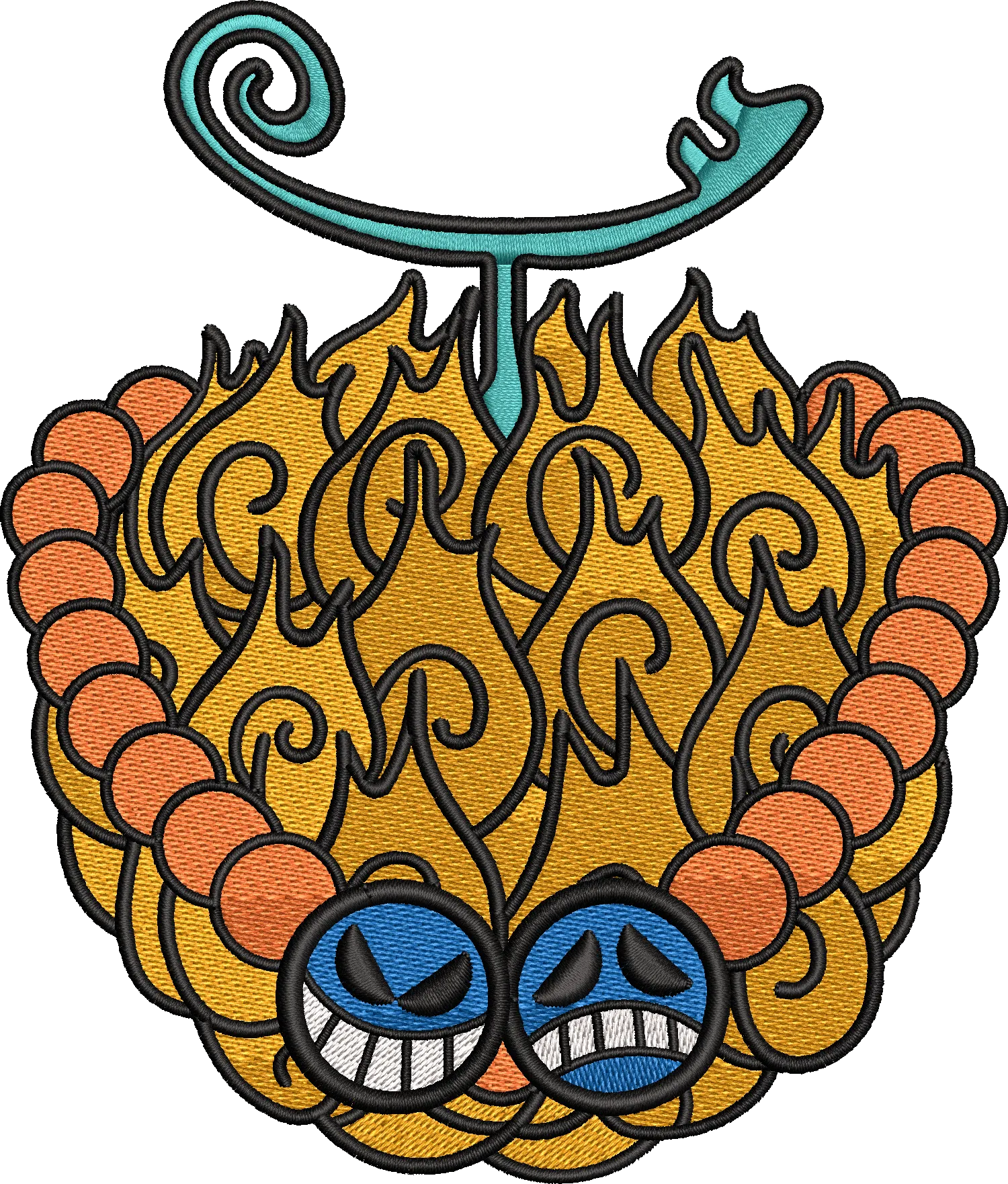 Alternative view of  One Piece Straw Hat Pirates Symbol Embroidery 