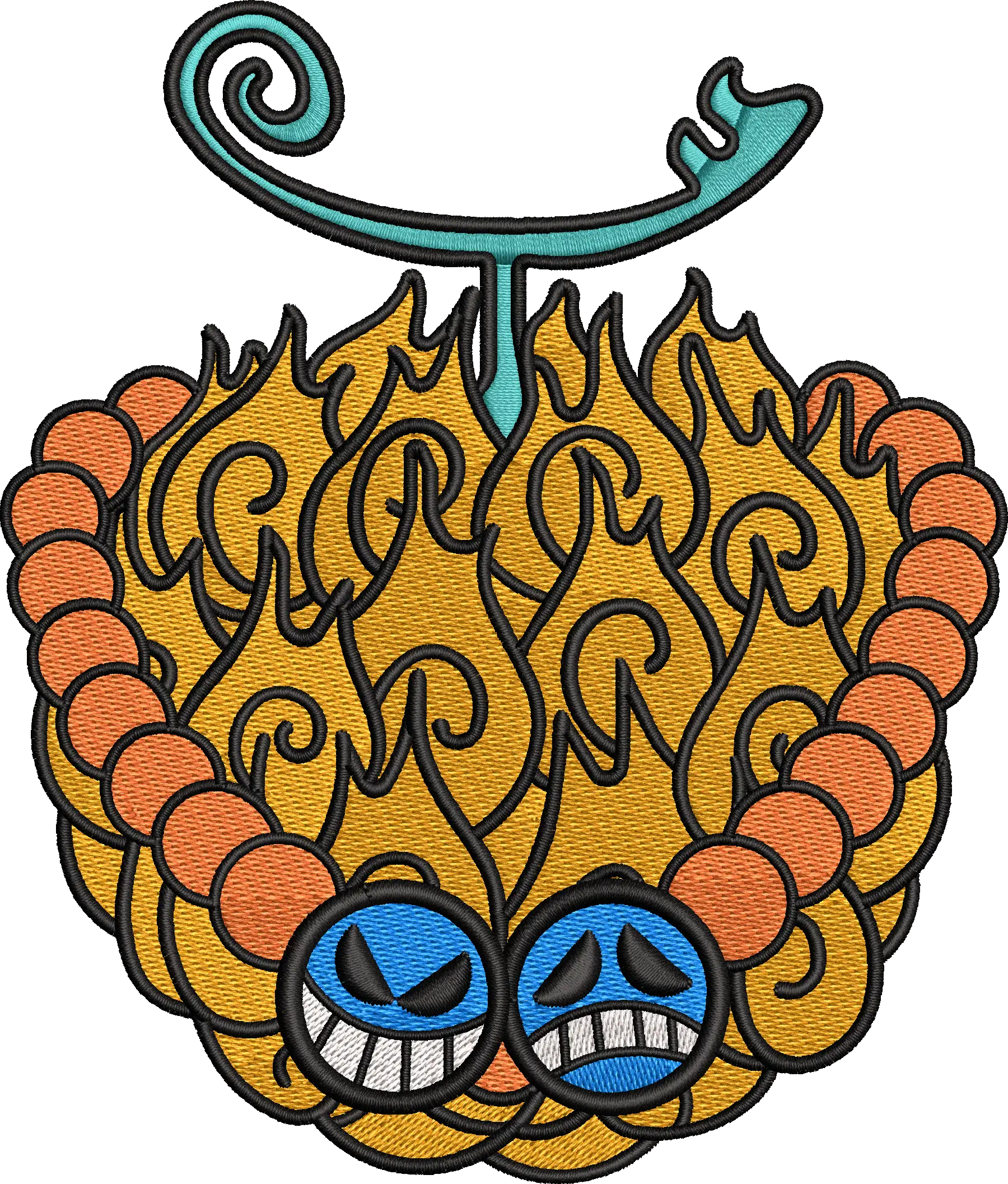 Alternative view of  One Piece Straw Hat Pirates Symbol Embroidery 
