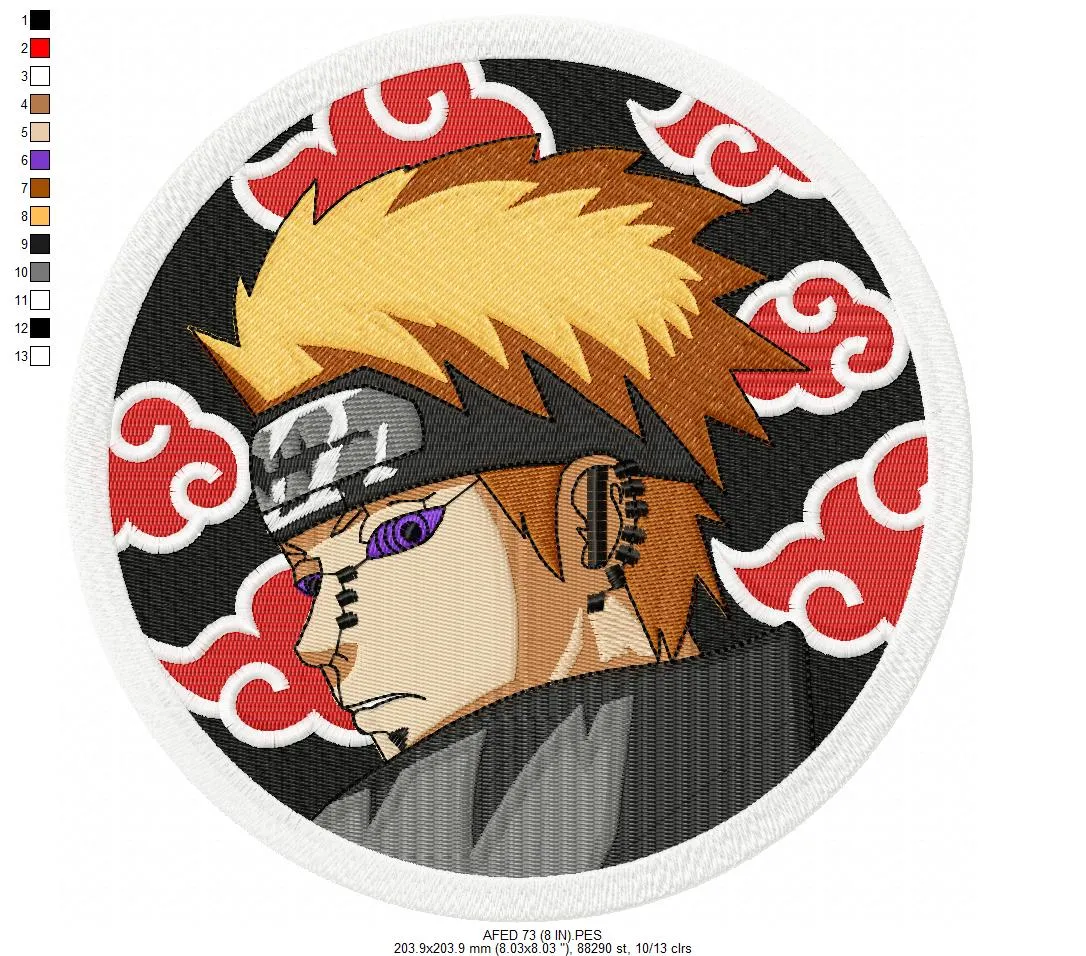 Alternative view of  Naruto Akatsuki Embroidered Patch 