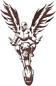 Alternative view of  Angel Rider Embroidery Design 