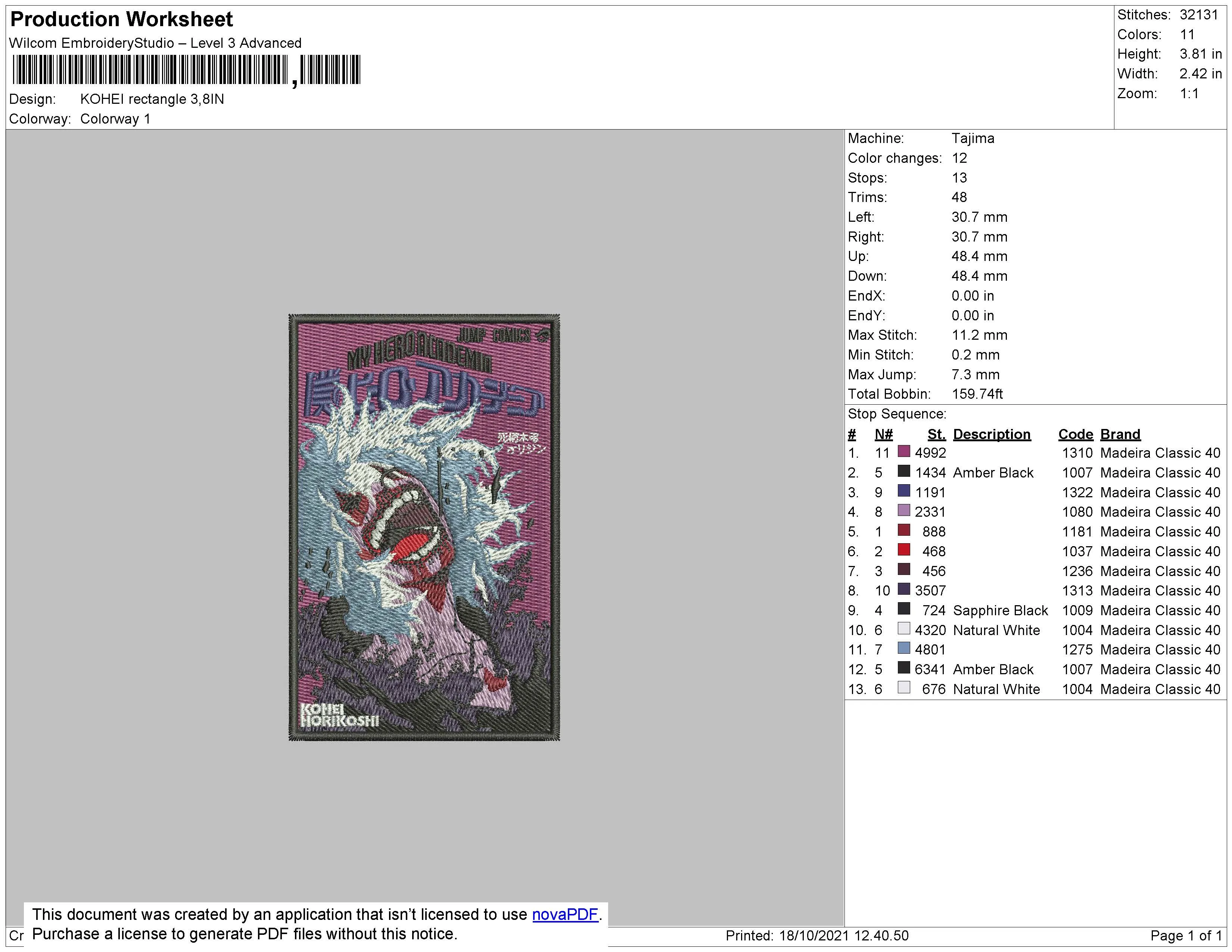 Alternative view of  Spirited Away Embroidered Poster 