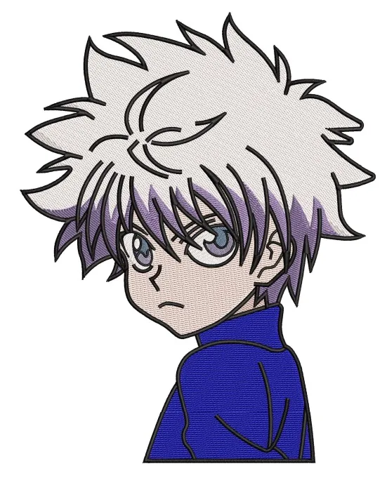 Alternative view of  Embroidered Anime Character Portrait 