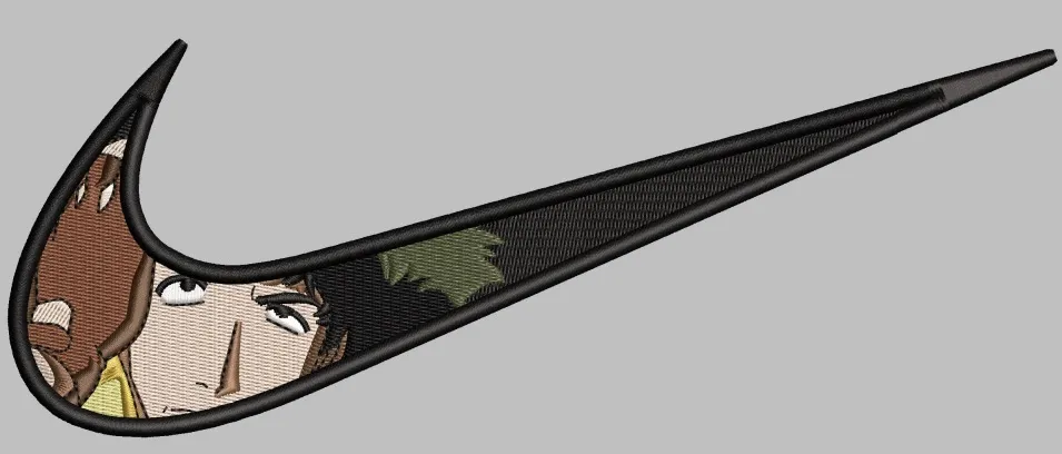 Alternative view of  Embroidered Anime Character in Nike Swoosh 