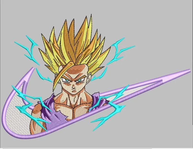 Alternative view of  Super Saiyan Embroidered Logo Art 