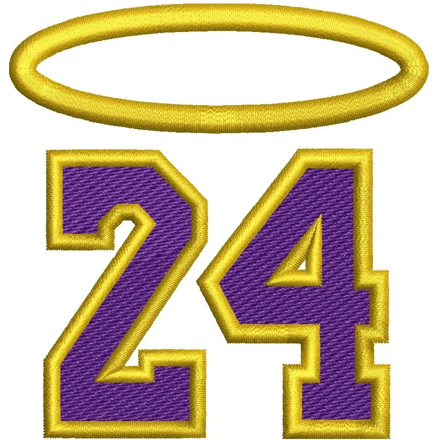 Alternative view of  Embroidered Halo Number 24 