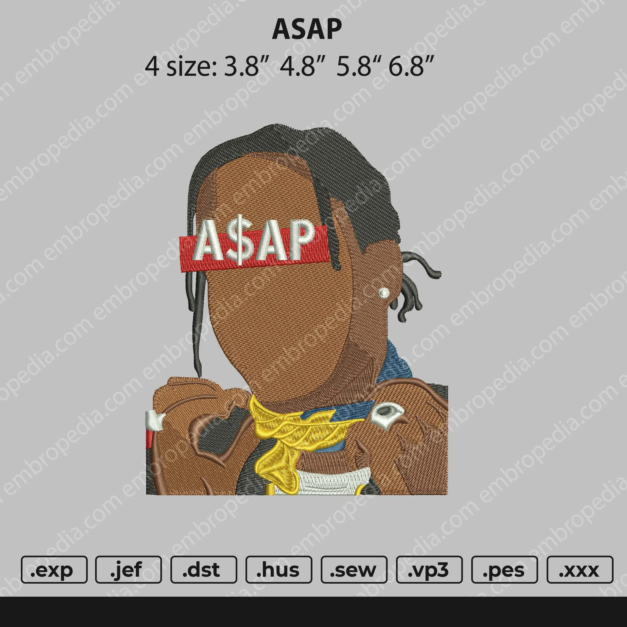 Alternative view of  ASAP Rocky Embroidered Portrait 