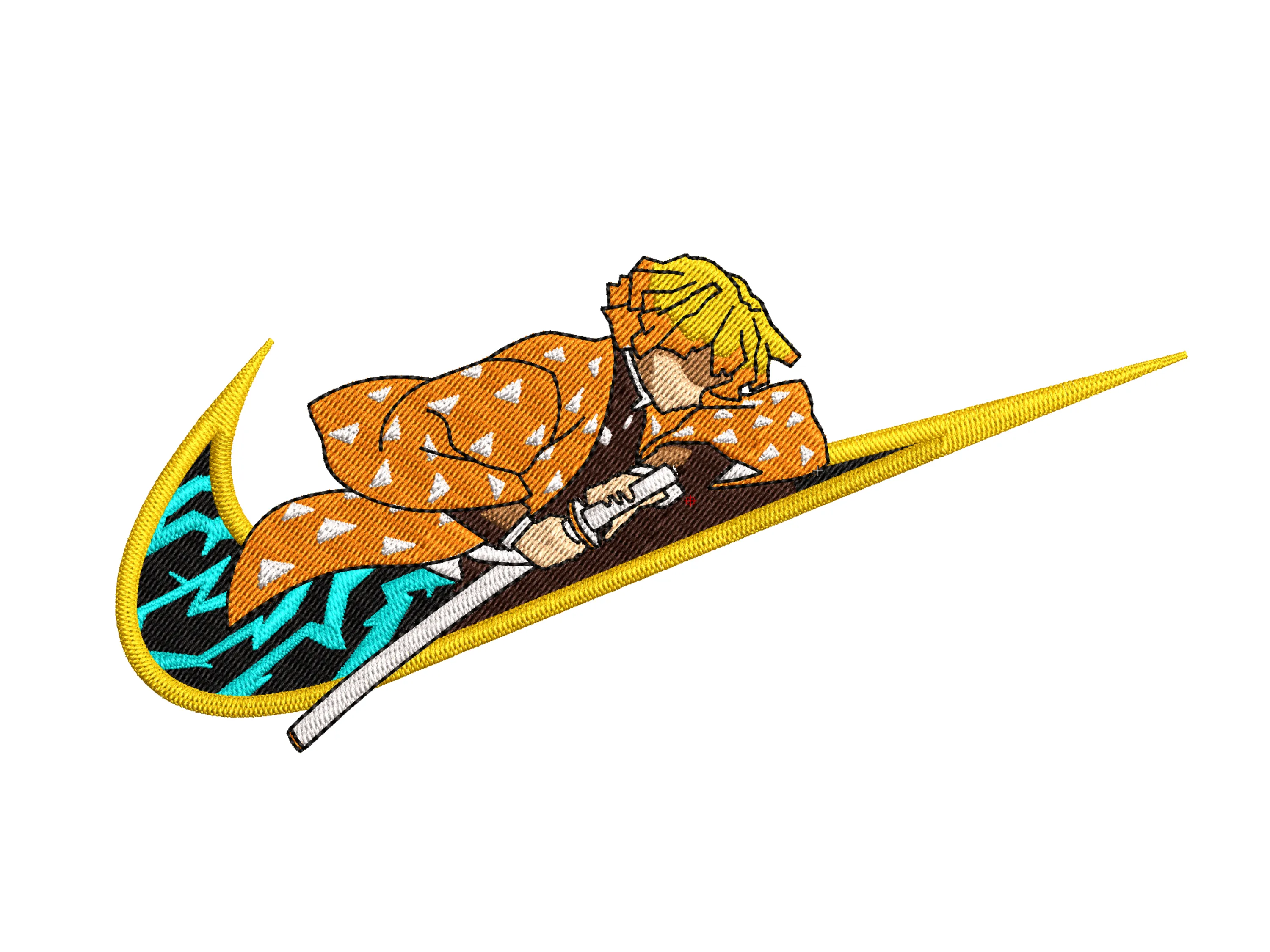 Alternative view of  Embroidered Zenitsu Nike Swoosh 