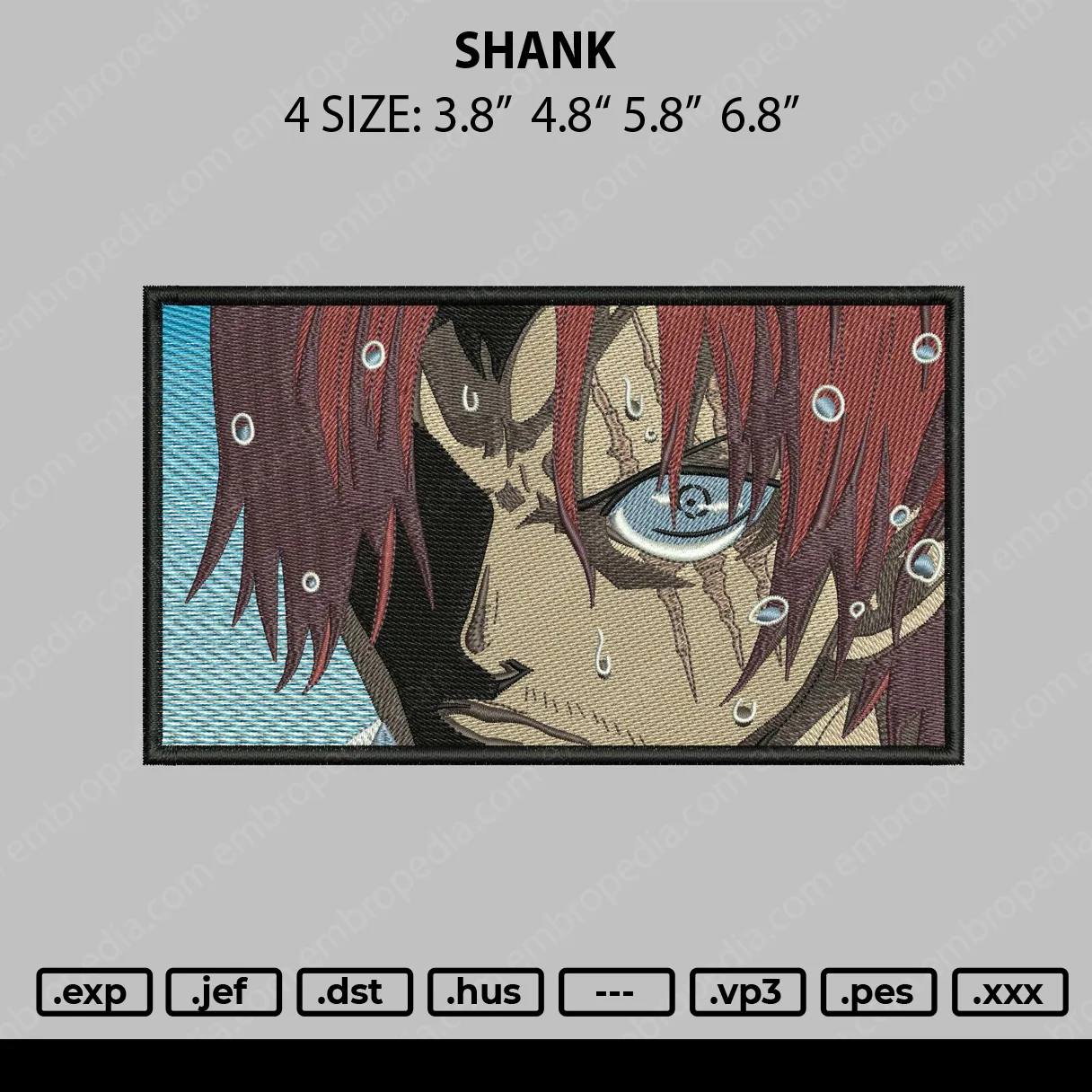 Alternative view of  Embroidered Anime Eye Design 