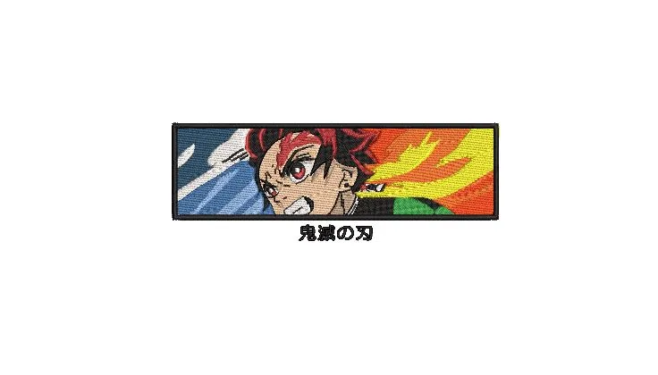 Alternative view of  Embroidered Demon Slayer Patch 
