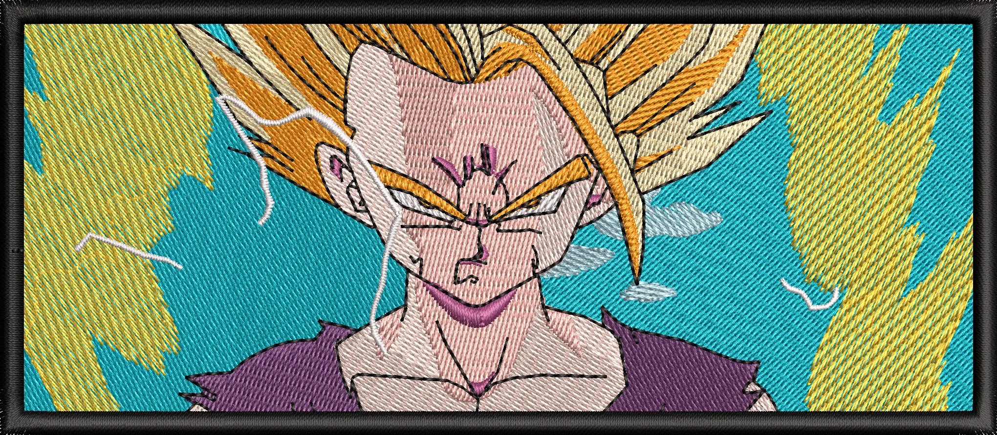 Alternative view of  Super Saiyan Embroidery Design 