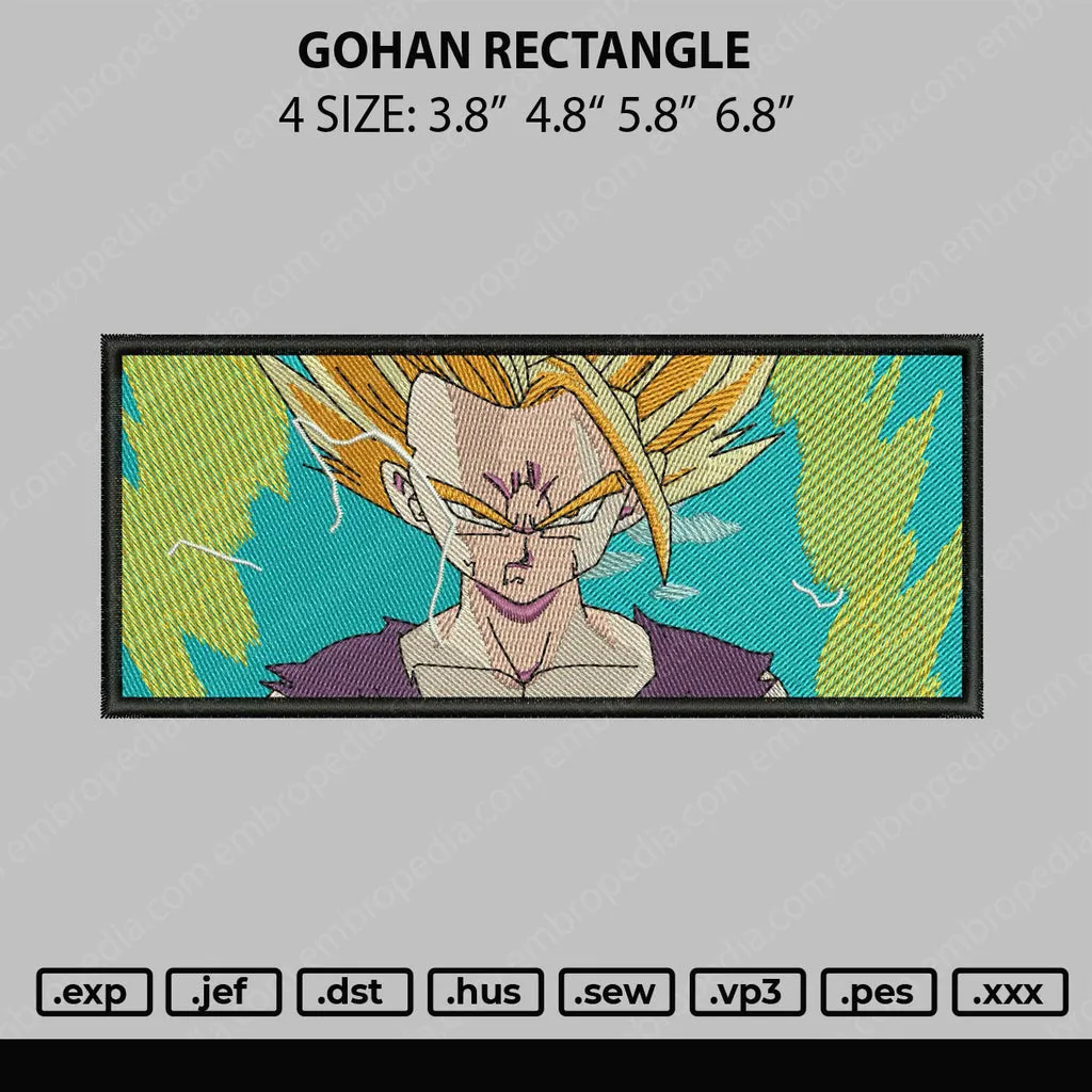 Alternative view of  Super Saiyan Embroidery Design 