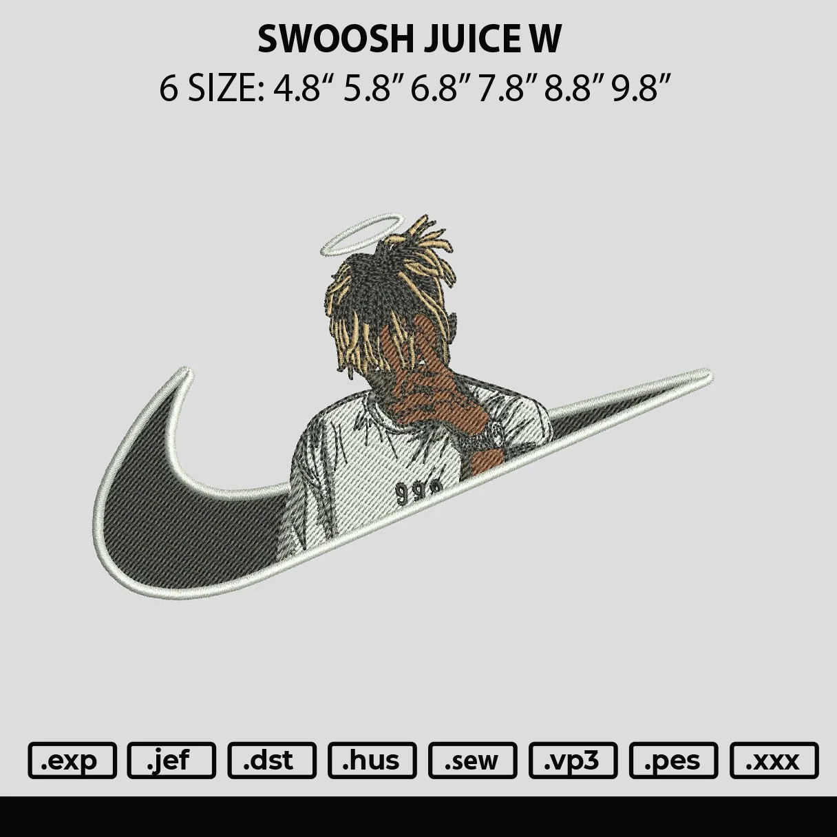 Alternative view of  Embroidered Hip Hop Inspired Logo Design 