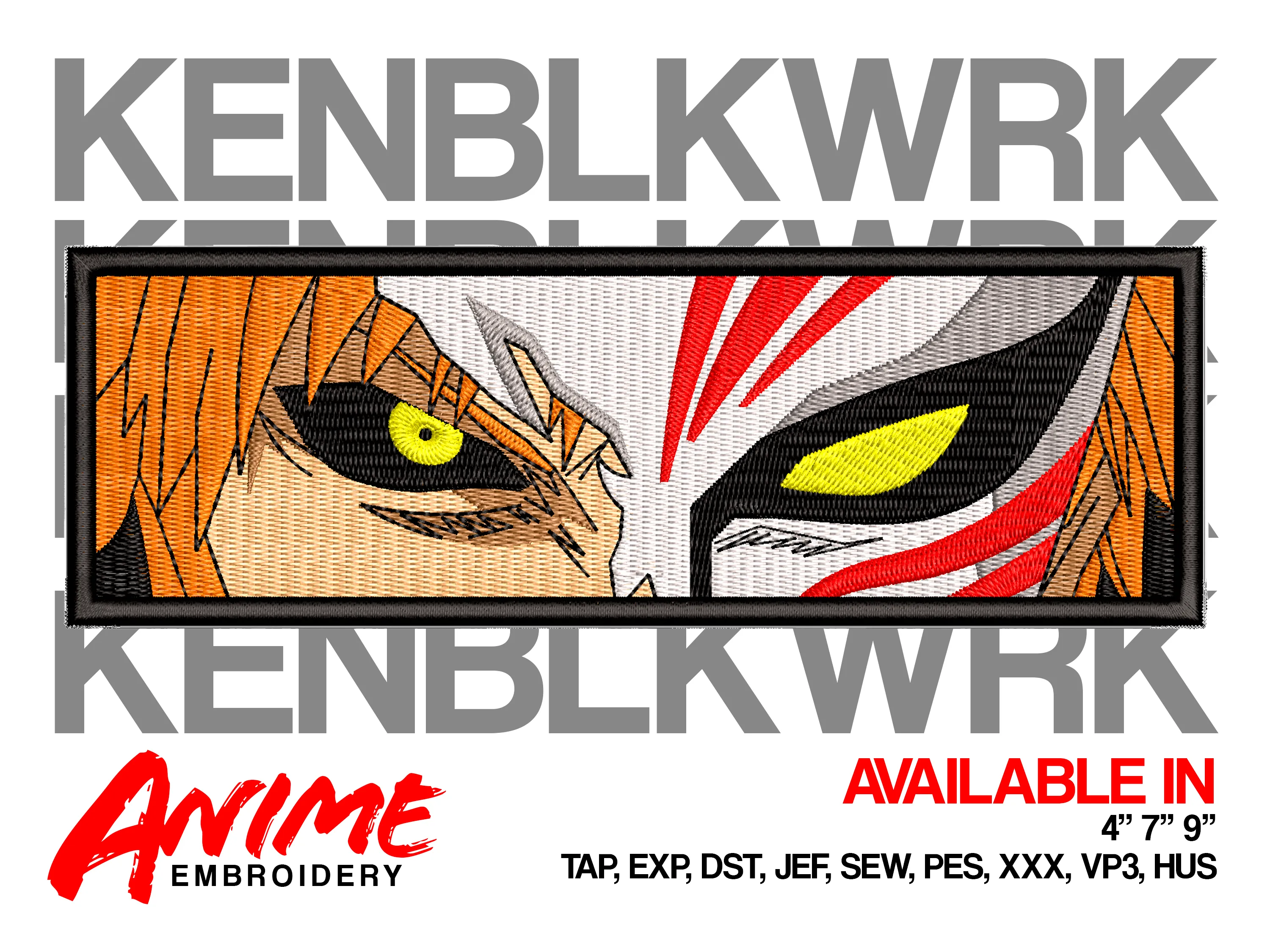 Alternative view of  Ken Kaneki Mask Embroidered Design 